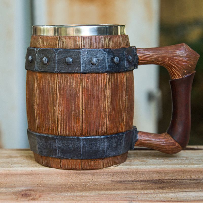 Woodworking Ideas - Деревянная кружка-бочка в стиле One Piece,