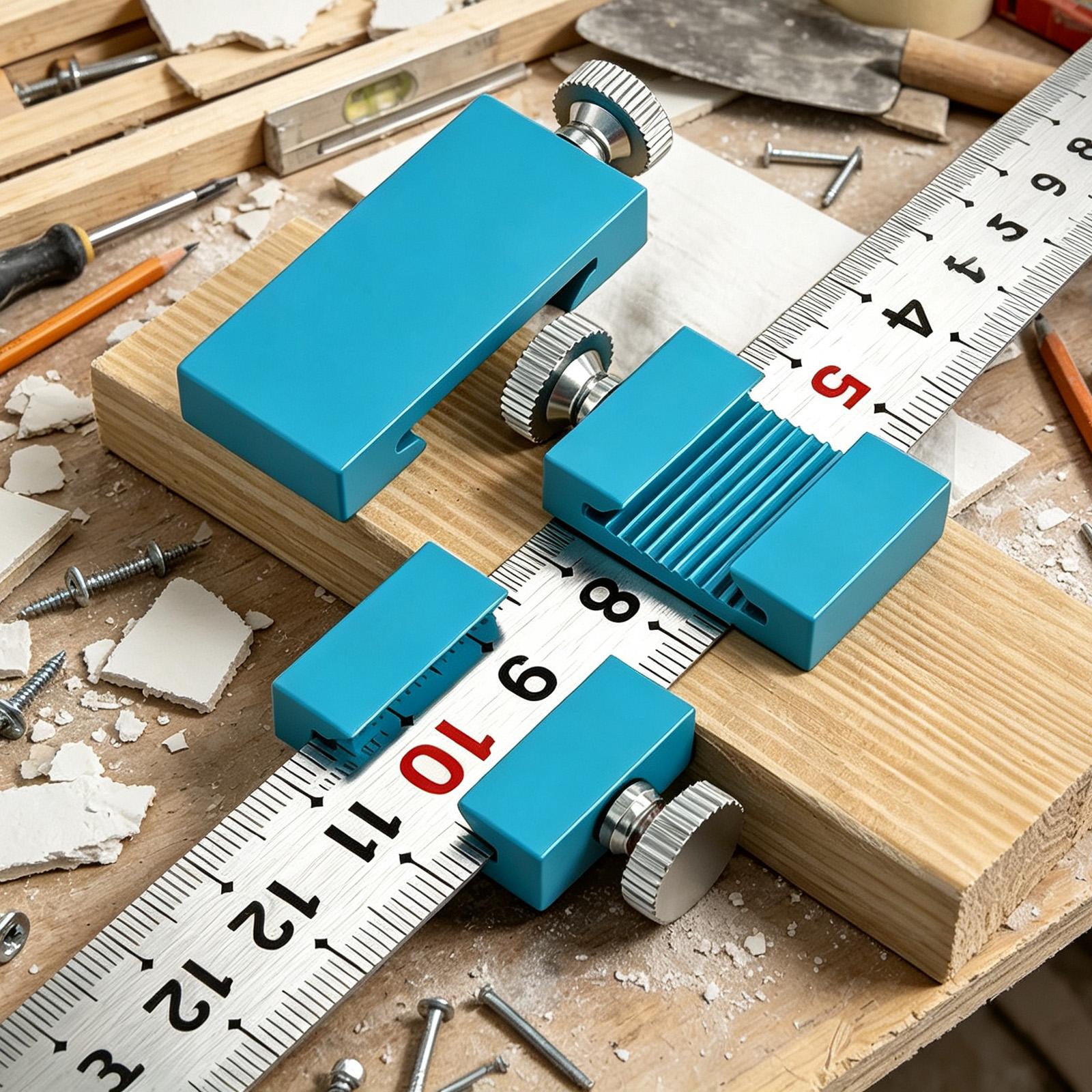 Woodworking Workshop - Столярные инструменты: стальная линейка-упор для разметки