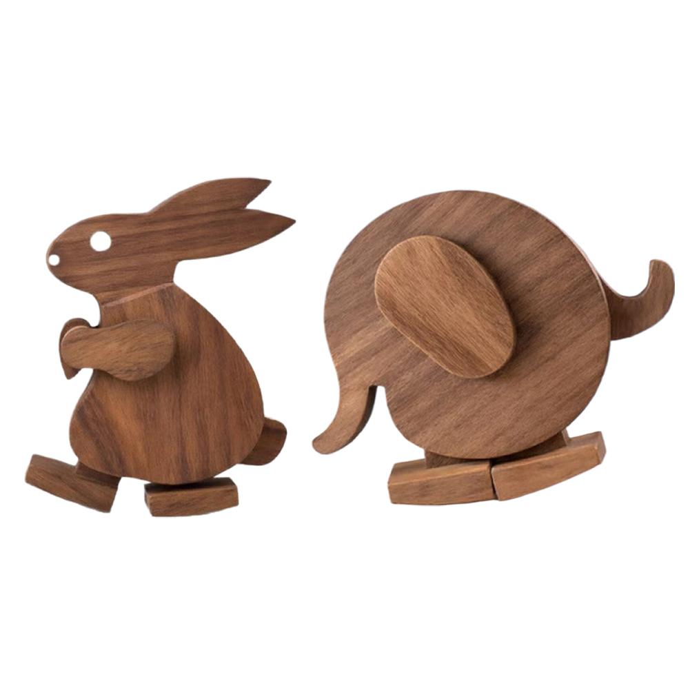 Woodworking Joints - Набор из 2 скандинавских деревянных фигурок
