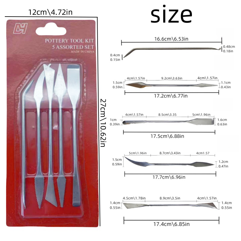 Набор из 5 ножей из нержавеюще – обзор и цена Card Scraper Steel